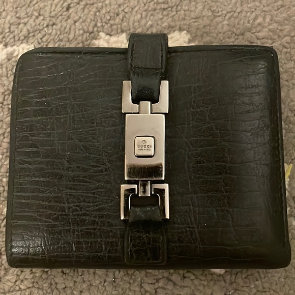 Gucci Handbags - Gucci Black Leather Small Wallet